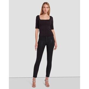 7 For All Mankind Coated The Skinny Jeans Black 27